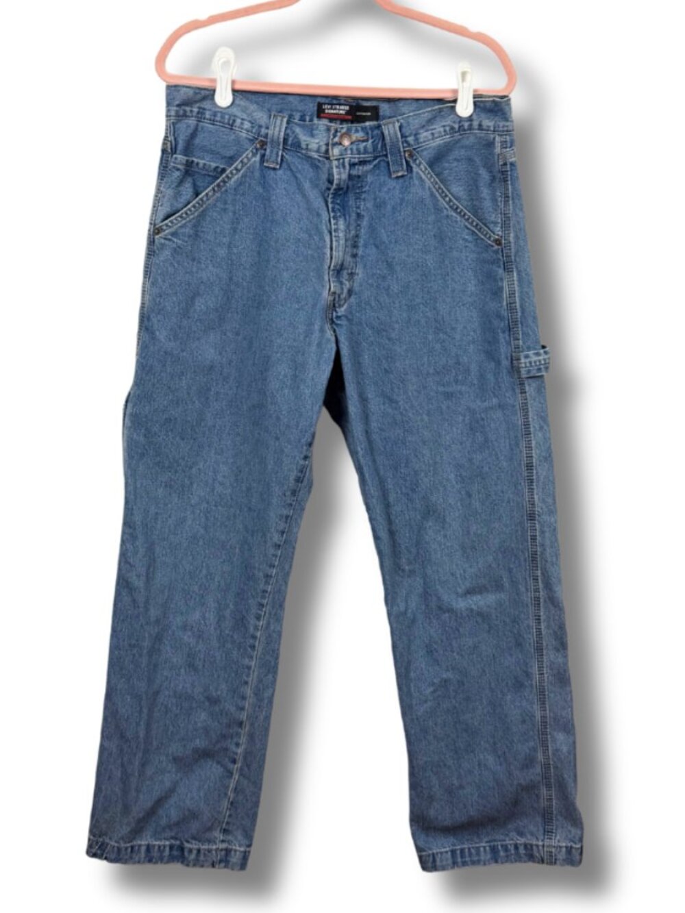 Levi Strauss Signature | Blue Denim Carpenter Jeans Workwear Size W34 L30